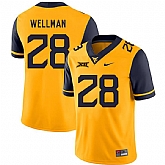 West Virginia Mountaineers 28 Elijah Wellman Gold College Football Jerseys Dzhi,baseball caps,new era cap wholesale,wholesale hats